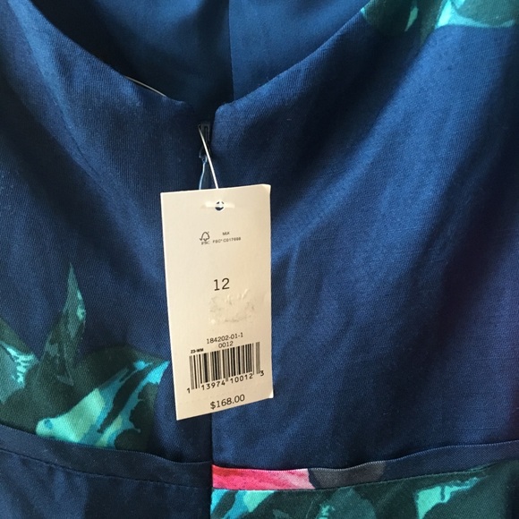 Banana republic navy floral dress - Picture 3 of 4